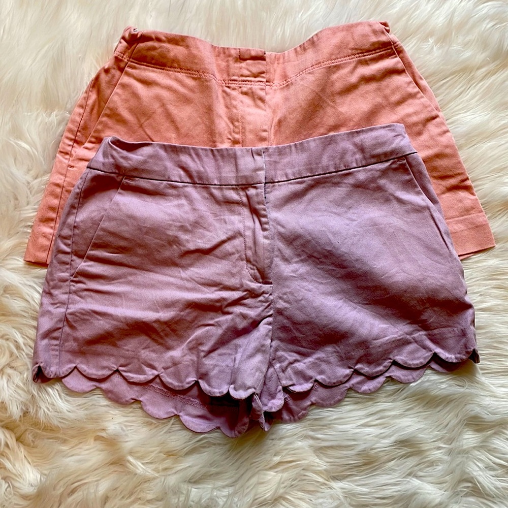 J. Crew Factory. 2 Pairs of Girl’s Cotton Shorts. EUC. SIZE 14.